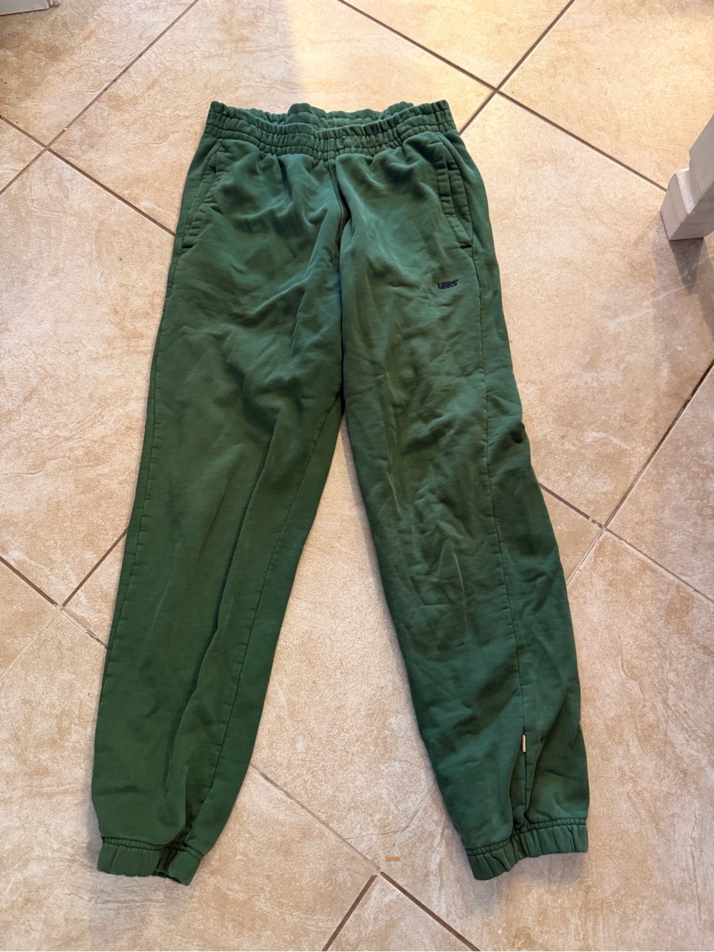 Levi's Dark Green Women's Jogger Track sweatpants Gold Label Sz XS READ DESC